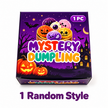 Halloween Ghost Dumpling Glitter Squeeze Toy